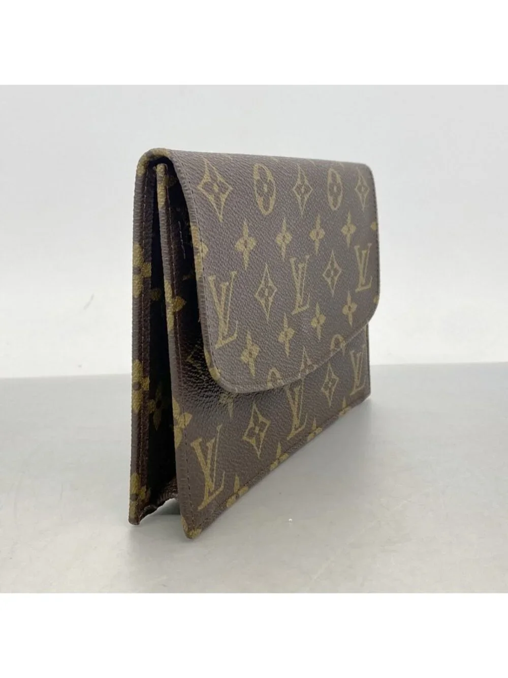 Louis Vuitton Pouch Monogram Pochette Mules 20 Brown